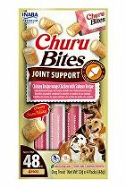 Churu Dog Bites Joint Supp.Chick.wraps Chick&Salm4x12g