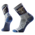 Unisex merino turistické ponožky SMARTWOOL Hike Light Cushion Bison Crew Socks, Light Gray velikost: 46-49 (XL)