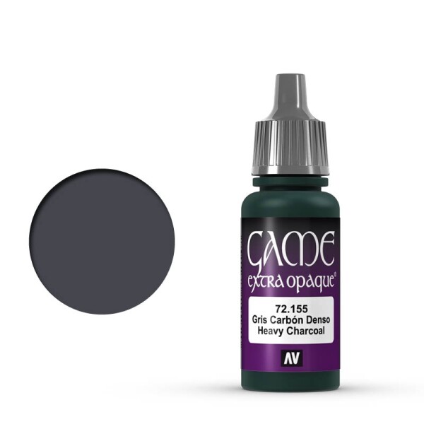 Vallejo Game Color 72155 Heavy Charcoal 18 ml