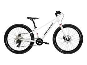Dětské kolo Kross LEVEL JR 2.0 24", model 2025, barva bílá/černá