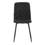 Jídelní židle, černá, látka, CT-283 BK2