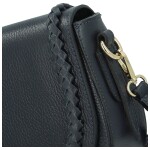 Luxusní dámská kožená crossbody kabelka Alex, tmavě modrá