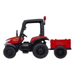 Mamido Dětský elektrický traktor BLAST s přívěsem 2x200W červený