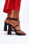 Moderní sandály na podpatku černé Josette 40