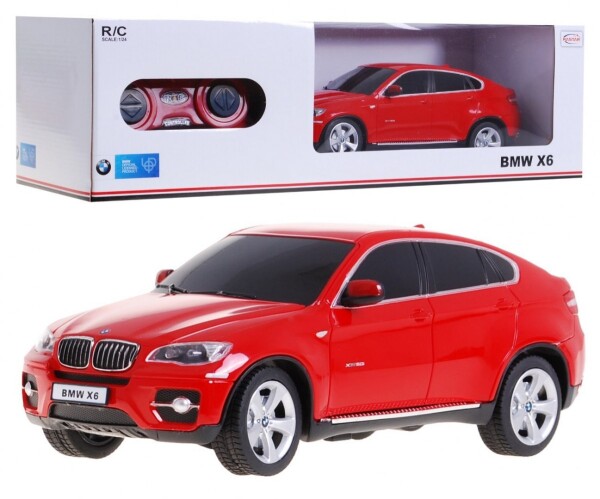 RASTAR Auto na dálkové ovládání R/C BMW X6 Rastar 1:24 červené