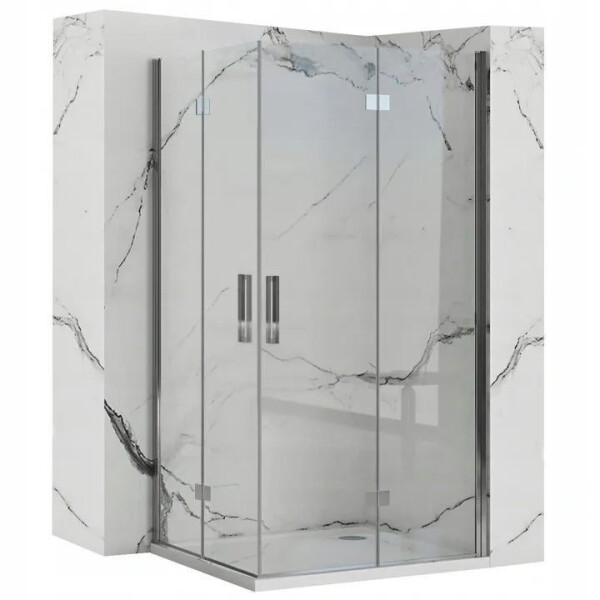 REA/S - Sprchová kabina Molier Chrome Double 80x90 KPL-K6369