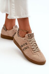 Zazoo N1068 Semišové Nízké Dámské Tenisky Beige 40