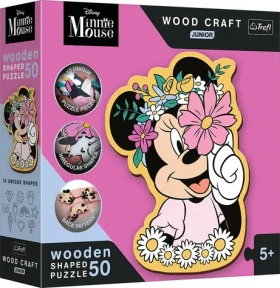 Trefl Wood Craft Junior - Puzzle - Ve světě Minnie Mouse