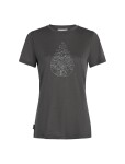 ICEBREAKER Wmns Mer 150 Tech Lite III SS Tee Hike Path, Obsidian velikost: M