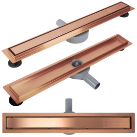 REA - Odtokový žlab Neox pro Brushed Copper 60 REA-G4800