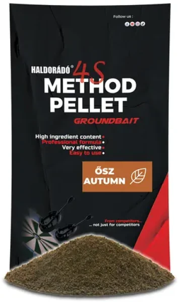 Haldorádó Vnadící směs 4S Method Pellet Groundbait Podzim 400g (HD23521)