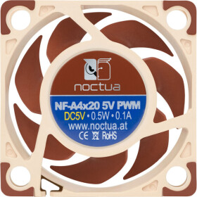 Noctua NF-A4x20-5V-PWM / 40 mm / SSO2 Bearing / 14.9 dB @ 5000 RPM / 9.4 m3h / 4-pin PWM (NF-A4x20-5V-PWM)