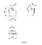 IDEAL STANDARD - IOM Square Držák toaletního papíru s krytem, chrom E2191AA