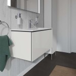 DURAVIT - L-Cube Umyvadlová skříňka Compact, 40x82x39 cm, 1 zásuvka, lesklá bílá LC615702222