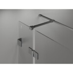 MEXEN/S - Lunar T sprchový kout dveře křídlové levá 115 x 80 cm, transparent, grafit metal 834T-115-080-95-00-L