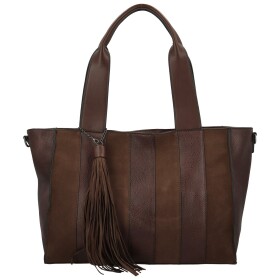 Trendy dámská koženková kabelka na rameno Marga, coffee