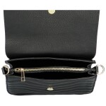 Luxusní dámská prošívaná crossbody René, černá