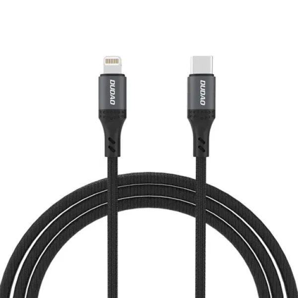 Dudao Datový kabel L3CL / USB-C / Lightning 30W / 2 m / černá (181524)
