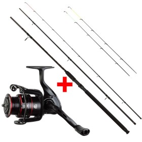 Giants Fishing Prut Black Method Feeder 3.3m 40-90g + Naviják Gaube FD 3000