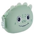 Miquelrius B2F - peněženka se zipem Puppies to go, dinosaurus, mentolová