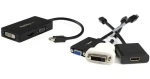 StarTech Adaptér Mini DisplayPort na VGA/DVI/HDMI černá / Videoadaptér / 1920 x 1200 px / 0,15 m (MDP2VGDVHD)