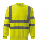 HV Essential mikina unisex fluorescenční žlutá 2XL