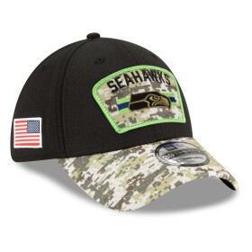 New Era Pánská kšiltovka Seattle Seahawks NFL 2021 On-Field Salute to Service 39THIRTY Flex Fit Velikost: S/M