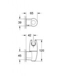 GROHE - Movario Nástěnný držák sprchy, chrom 28401000