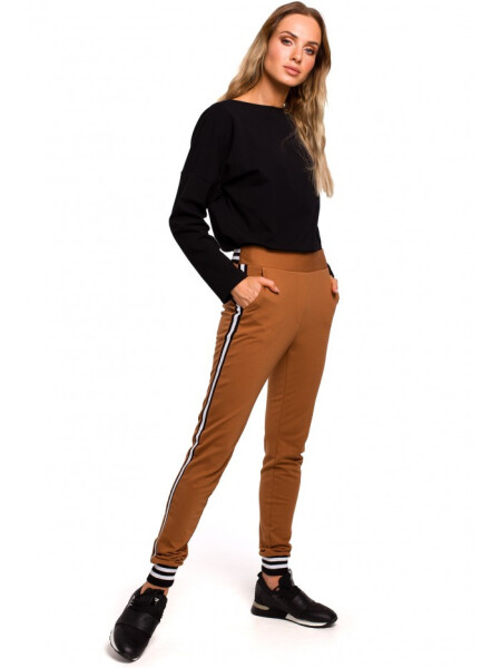 Kalhoty Jogger manžetami karamelové EU model 18002206