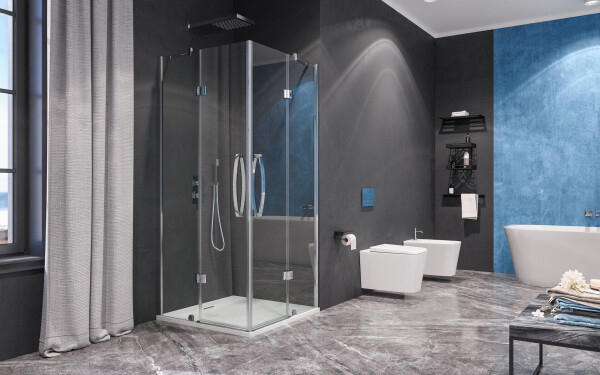 Aquatek EXTRA A4 90 CHROM Sprchový kout čtvercový sklo 8mm, 90x90x195cm