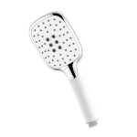 Mereo Eve vanová baterie s talířovou hranatou sprchou, bílá CBE60101SJE