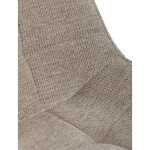 Jídelní židle, hnědá, látka, HC-T1130 CAP2