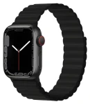 Devia Deluxe Sport 3 černá / Řemínek pro Apple Watch / 40/41/42 mm / silikonový / magnetický (6938595364761)