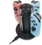 READY 2 GAMING Nintendo Switch nabíjecí stanice 4 v 1 černá (R2GNSW4IN1CHA)