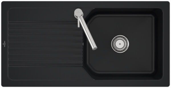 Keramický dřez Villeroy & Boch Linara 60, 338601R7 Pure Black 338601R7