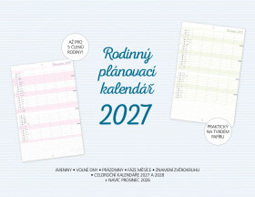 Kalendář 2027 Rodinný plánovací - Extra Publishing