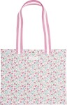 GREEN GATE Taška Shopper Louisa White, růžová barva, plast, textil