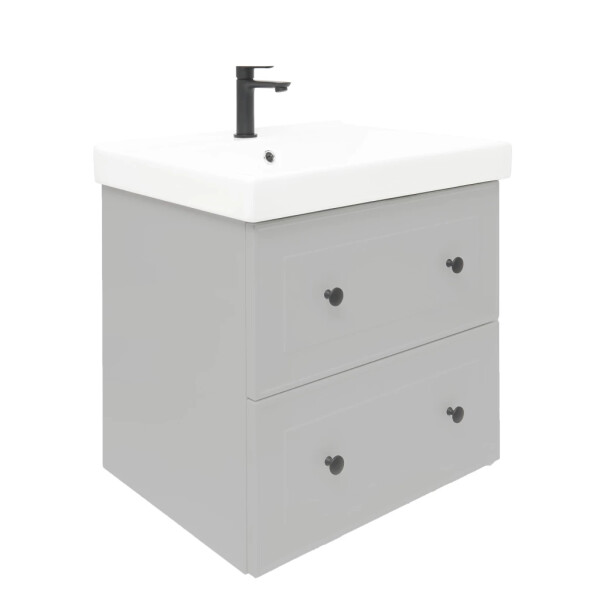 Koupelnová skříňka s umyvadlem Naturel Forli 60x53x46 cm šedá mat FORLI60GMUVER FORLI60GMUVER