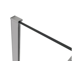 CERANO - Profil pro sprchové zástěny Walk-in Onyx - 8 mm - chrom - 15 mm CER-423409