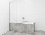 Vanová zástěna SAT Walk-In Xmotion 150x117,5 cm chrom SATWIXMVZ150 SATWIXMVZ150