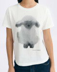 Tričko Thinking MU Cloud Sheep Ida Tee WHITE
