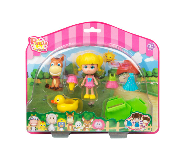 Paula & Friends - panenka s doplňky a zvířátkem - EPEE