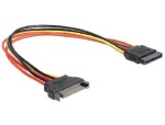 Delock 60131 napájecí kabel SATA 15 Pin samec > SATA 15 Pin samice prodlužující 30 cm