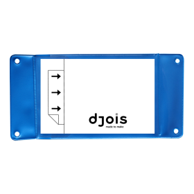Djois závěsná kapsa s otvory, A6, PVC, modrá, 10 ks