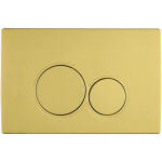 CERANO - Kompletní WC set Profi/Cesso - černá matná - WC tlačítko Duo/Zlatá - předstěnová instalace - 49x36 CER-8050BD84237