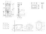 GEBERIT - Duofix Set předstěnové instalace, klozetu Oudee a sedátka softclose, tlačítko Sigma20, bílá/bílá mat SANI11CA31123