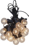 STAR TRADING LED víla světla Malý Circus Filament 476-63 - STAR TRADING Venkovní světelný řetěz Circus Small – 20 LED žárovek, černá barva, plast