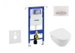 GEBERIT - Duofix Set předstěnové instalace, klozetu a sedátka Villeroy & Boch, tlačítka Sigma50, DirectFlush, SoftClose, CeramicPlus, alpská bílá 111.355.00.5 NB8