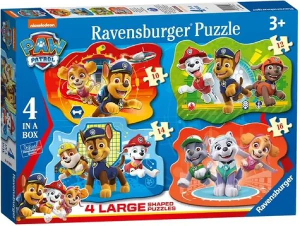 RAVENSBURGER Puzzle Tlapková patrola 4v1