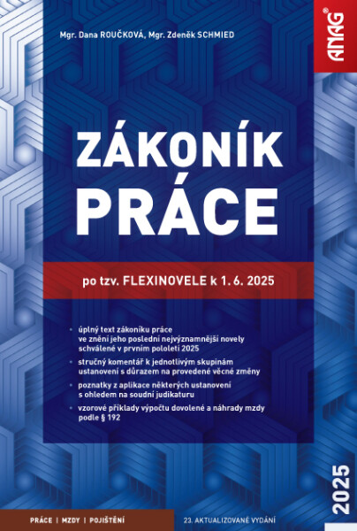 Zákoník práce po tzv. flexinovele k 1. 6. 2025 - sešit - Zdeněk Schmied